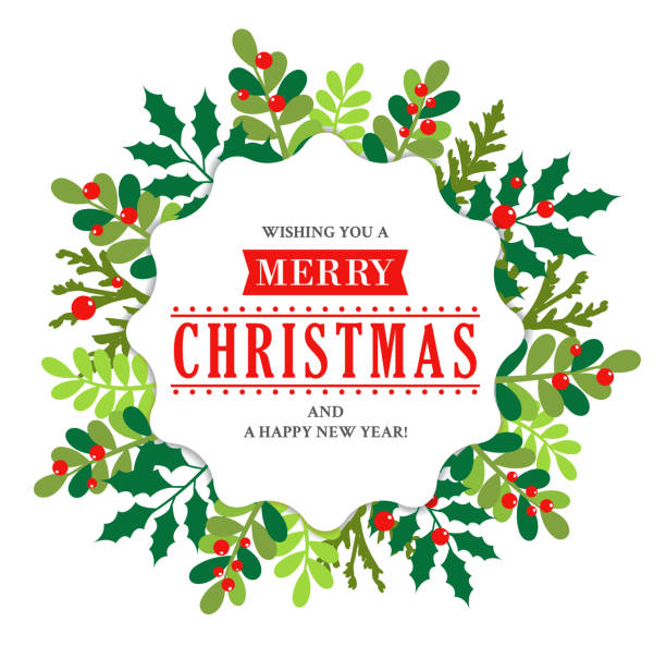 クリスマスリース - christmas ornament christmas christmas decoration leaf点のイラスト素材／クリップアート素材／マンガ素材／アイコン素材