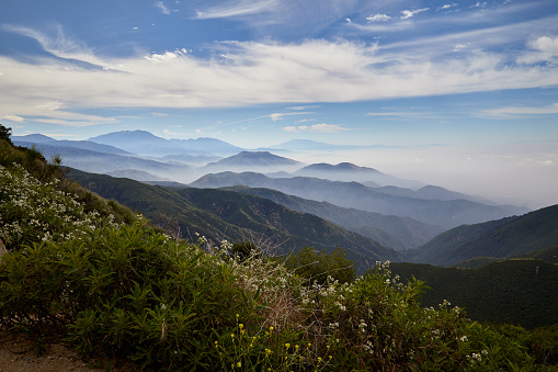 View of mountain range near Lake Arrowhead California, San Bernardino