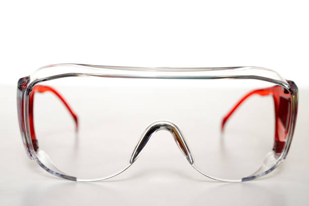 istock Pair of safety goggles on white background 1175263103