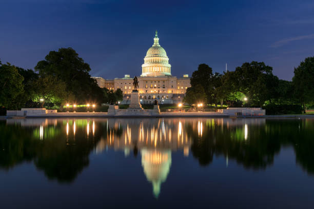 istock Washington DC, US Capitol Building at night 1175265329
