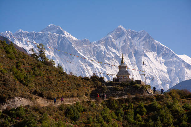 istock Stupa on the way to Everest Base Camp in Himalayas, Nepal 1175266080
