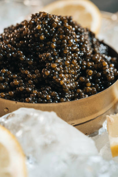istock Sturgeon black caviar in can 1175269601