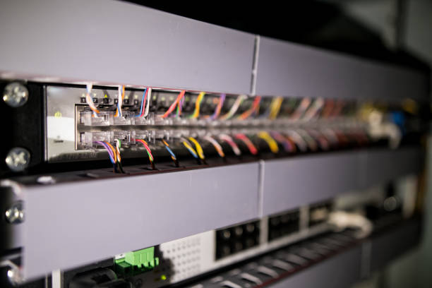 istock metal housing optical receiver for TV broadcasting which includes one optical patch cord, one connector is free 1175276050