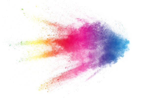 Colorful background of pastel powder explosion.Multi colored dust splash on white background.Painted Holi. Colorful background of pastel powder explosion.Multi colored dust splash on white background.Painted Holi. splash screen stock pictures, royalty-free photos & images