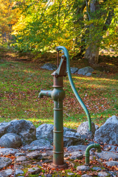 istock Old water pump in a garden 1175279995