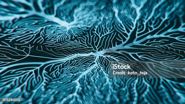 Neuron System Stock Photo - Download Image Now - Brain, Nerve Cell, Alzheimer's Disease