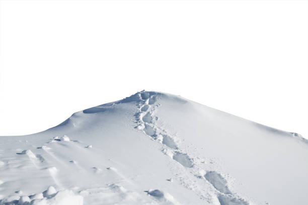 chemin dans la neige - winter cold footpath footprint photos et images de collection