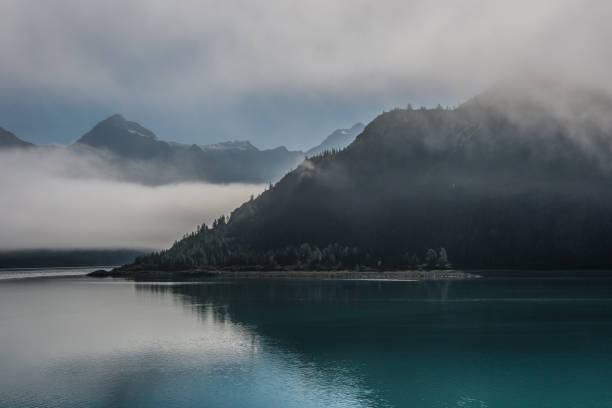 istock Misty, Calm morning on the Alaska inside passage 1175284905