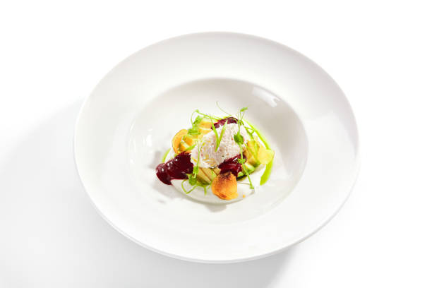 istock Avocado salad with truffle and crab 1175286222