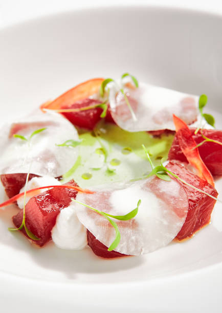 istock Tuna with Kohlrabi and Celery Dressing with Lime 1175286266