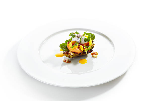 istock Avocado with Mozzarella Cream and Dried Tomato Jam 1175286331