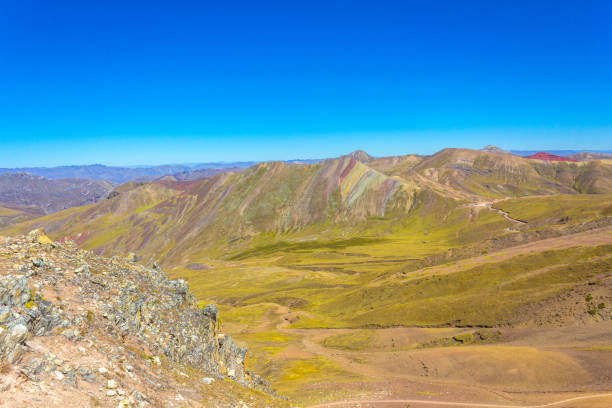 istock Rainbow mountains in Peru. Colored mountains. Seven colors mountains. 1175287939