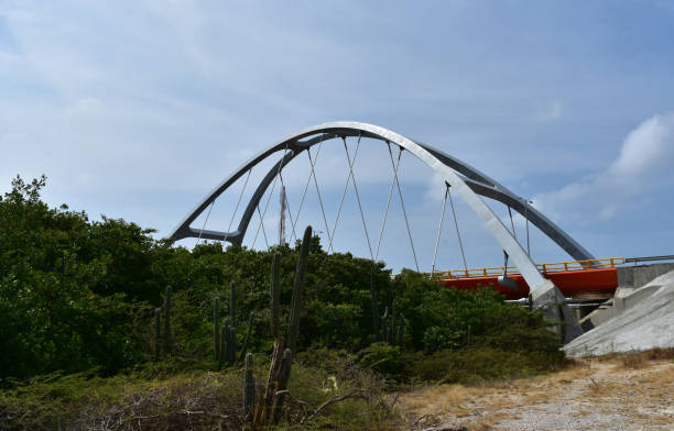 istock Arch Suspension Bridge Over the Spanish Lagoon 1175289531
