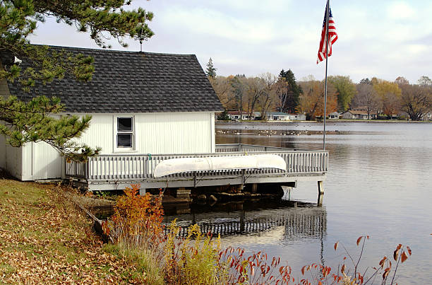 istock Boat House by the Lake 117529282