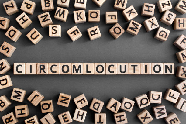 istock Circumlocution - word from wooden blocks with letters 1175294289