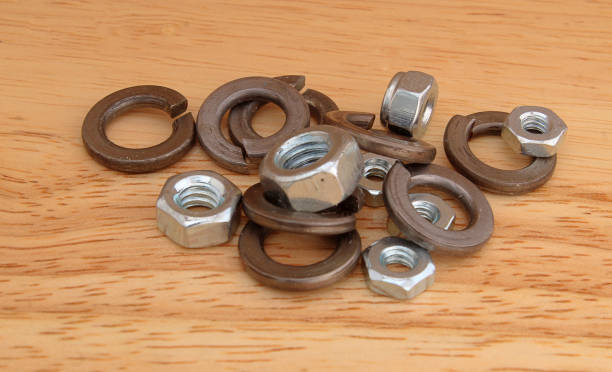 istock Set of nuts and pressure washers 1175295747