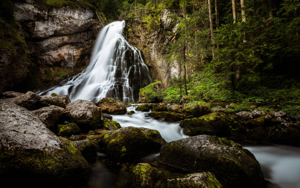 istock Longtimeexposure of the Gollinger Waterfall 1175298045