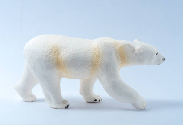 istock Toy Polar Bear On White background 1175300373
