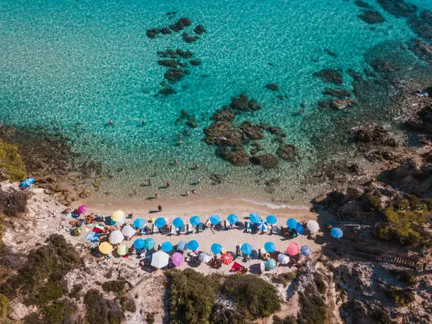 Photo of Aerial view of the beach in summer season