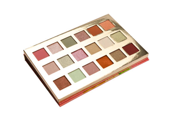istock Eye shadow palette isolated on white background. Copy space. 1175302716