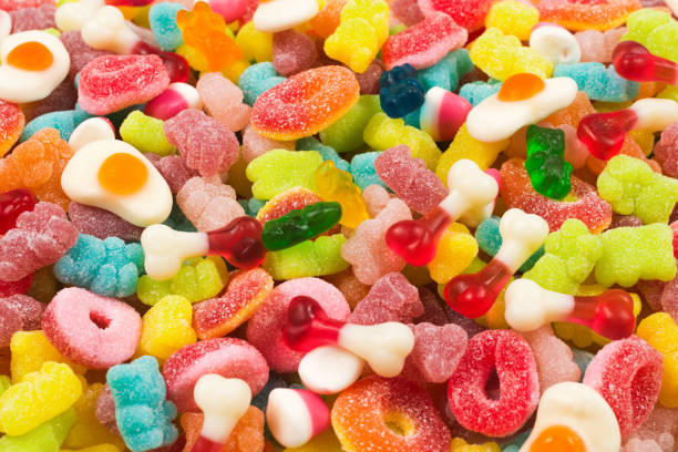 istock Assorted gummy candies. Top view. Jelly  sweets. 1175303238