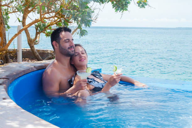 istock Couple on vacation at a resort 1175308474