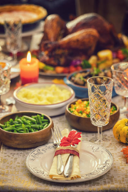 istock Festive Place Setting with Autumn Decorations 1175309810