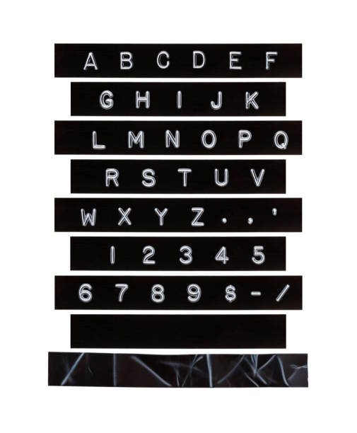 istock Embossed Alphabet Letter Tape 1175310741