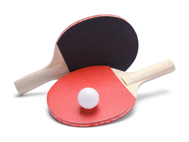 istock Black and Red Ping Pong Paddles and Ball 1175311549