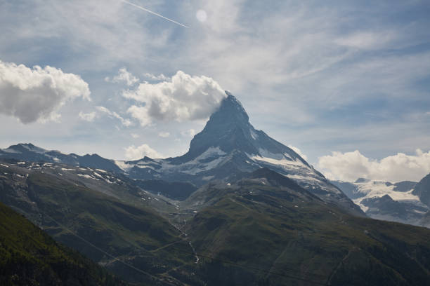 istock Swiss Matterhorn Peak with cloud 1175311780