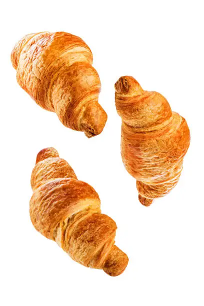 Photo of Croissant on a white isolated background