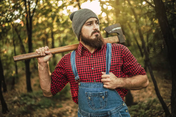 istock Lumberjack in the forest 1175326257