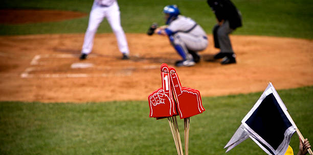 baseball team-nummer ein fan - baseball fan stock-fotos und bilder