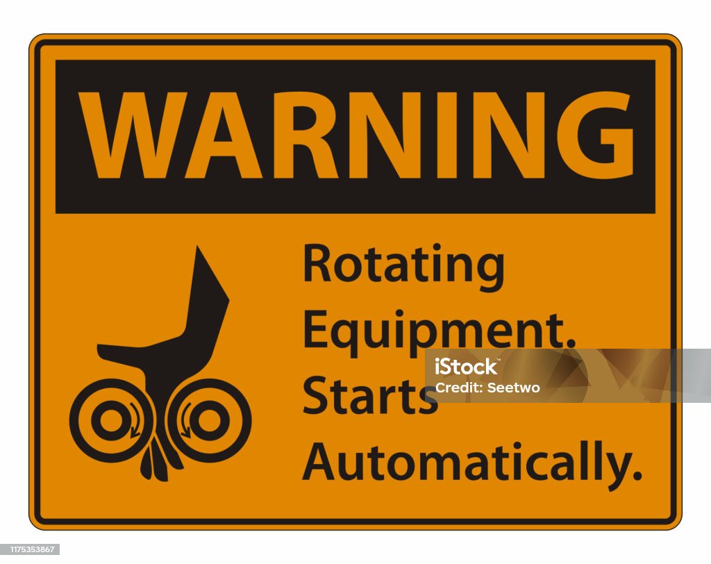 Automatic Spinner Sign Rotating Equipmentstarts Automatically Symbol Sign Isolate On White ...