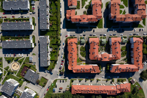 istock Modern Residential Buildings from Above 1175353894