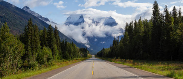 istock Yellowhead Highway with Mount Robson in the background 1175355669