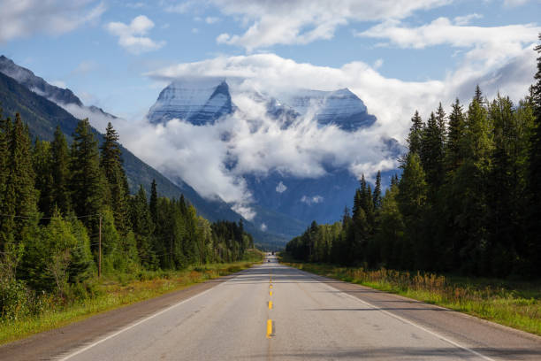 istock Yellowhead Highway with Mount Robson in the background 1175355690