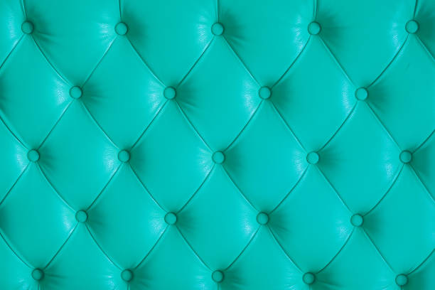 istock Turquoise quilted leather upholstery texture 1175357753