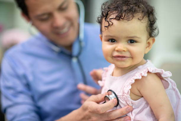 istock Happy baby medical check up 1175358204