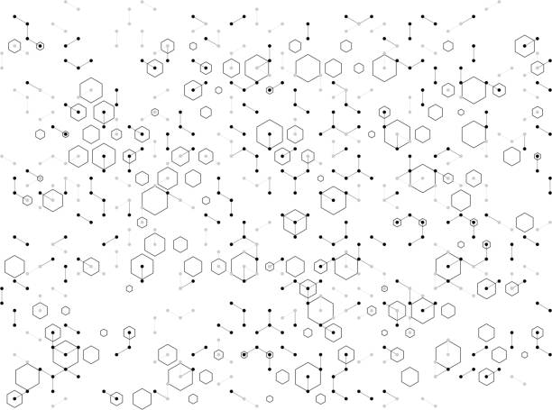 ilustrações de stock, clip art, desenhos animados e ícones de scientific hexagon pattern - medical research backgrounds laboratory chemistry class