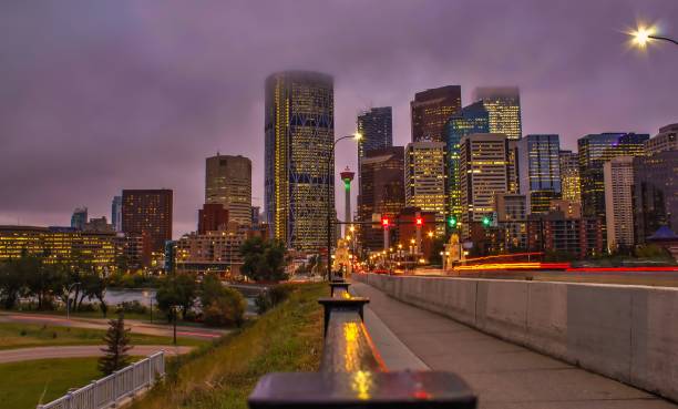 istock Misty Fog Over Calgary 1175378444