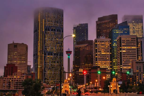 istock Misty Fog Over Calgary 1175378466