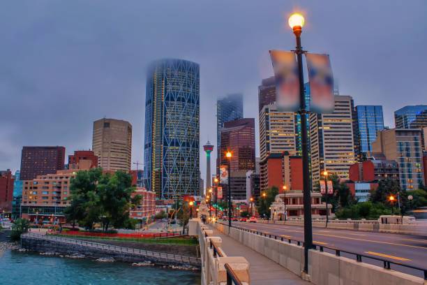 istock Misty Fog Over Calgary 1175378472