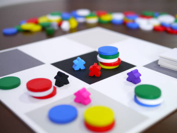 istock leisure playing fun board game on wooden table top selected focus 1175381737