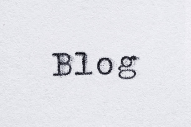 istock Blog word on white paper printed with typewriter 1175385392