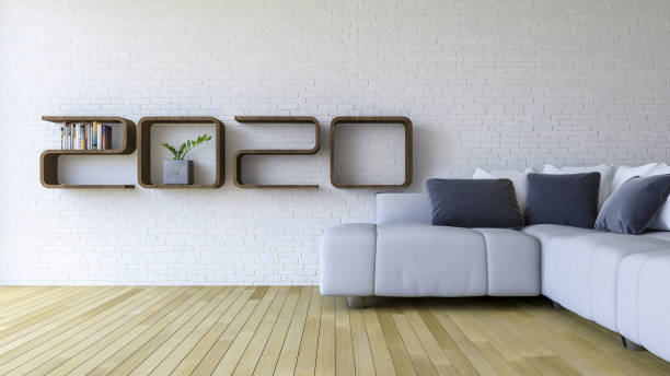 istock 3d rendering image of 2020 shelf in living room 1175386101