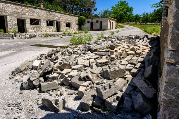 Goli otok (Naked Island) was a political prison in ex-Yugoslavia. Conditions were very harsh, many people died and underwent brutal phisycal and mental torture. It was impossible to escape from it.