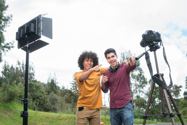istock Teens making videos for video-sharing website 1175396230