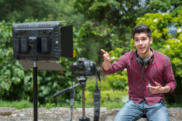 istock Teen recording video for video-sharing website 1175396534