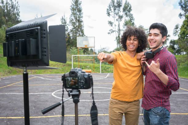istock Teens making videos for video-sharing website 1175397260